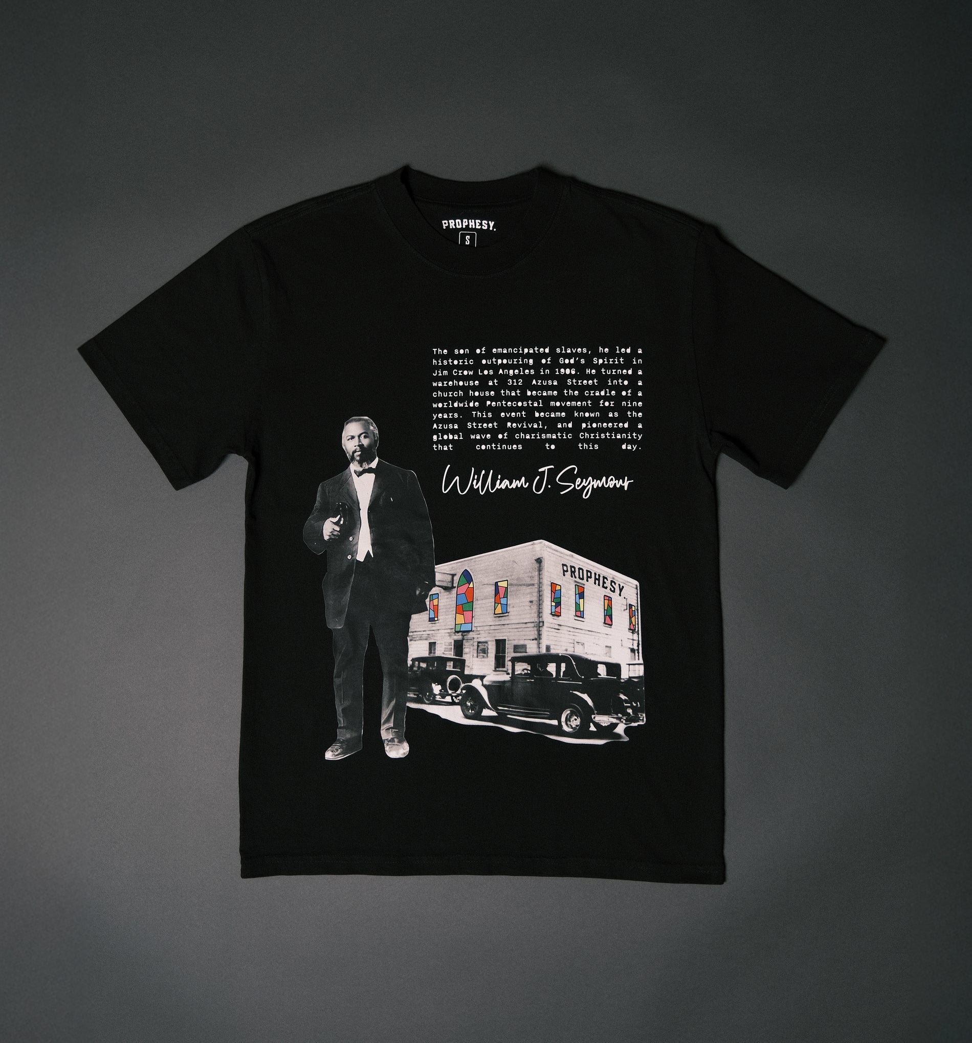 William J. Seymour Revivalist Tee w/ Stained Glass (“The OG”)