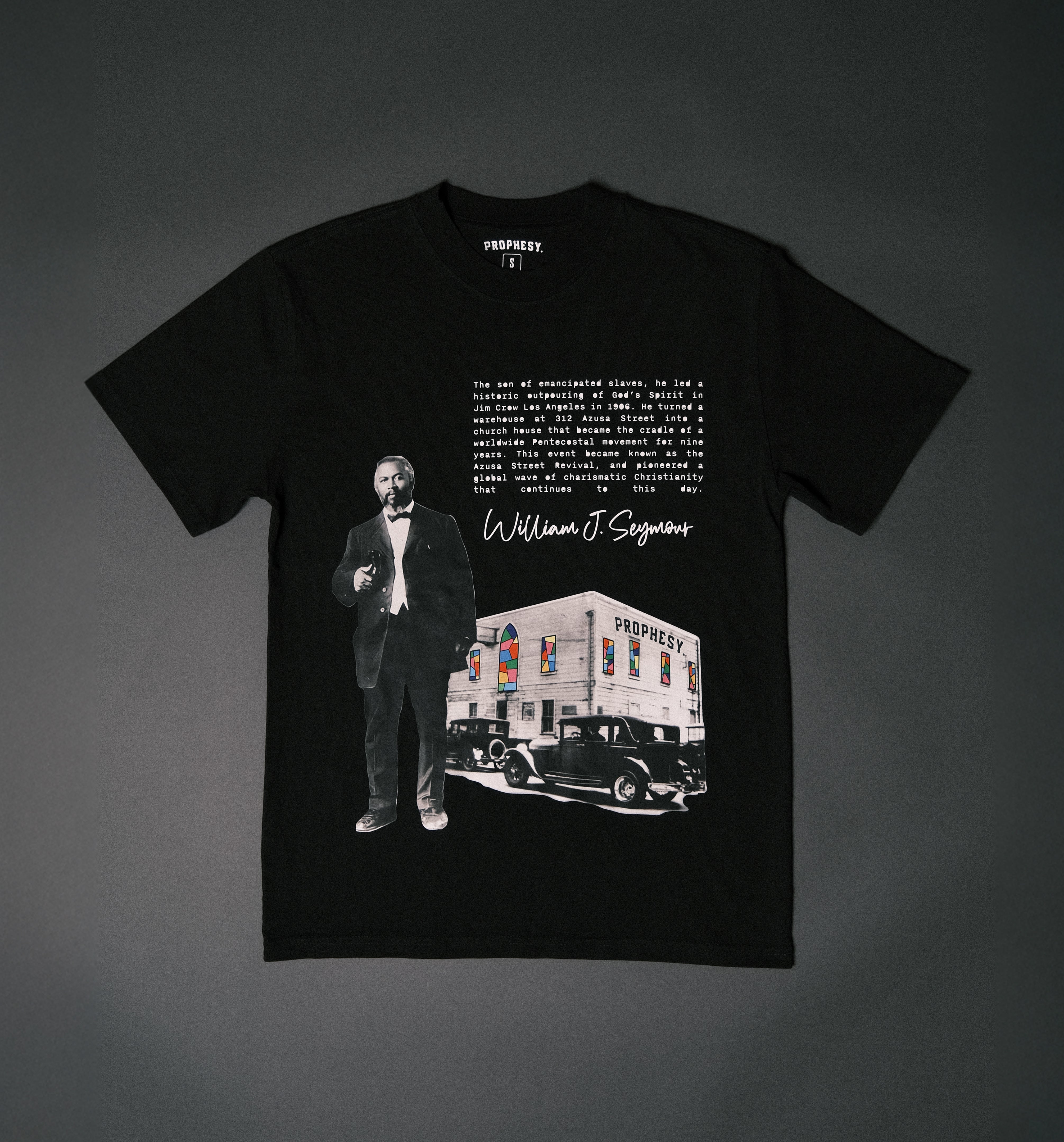 William J. Seymour Revivalist Tee w/ Stained Glass (“The OG”)