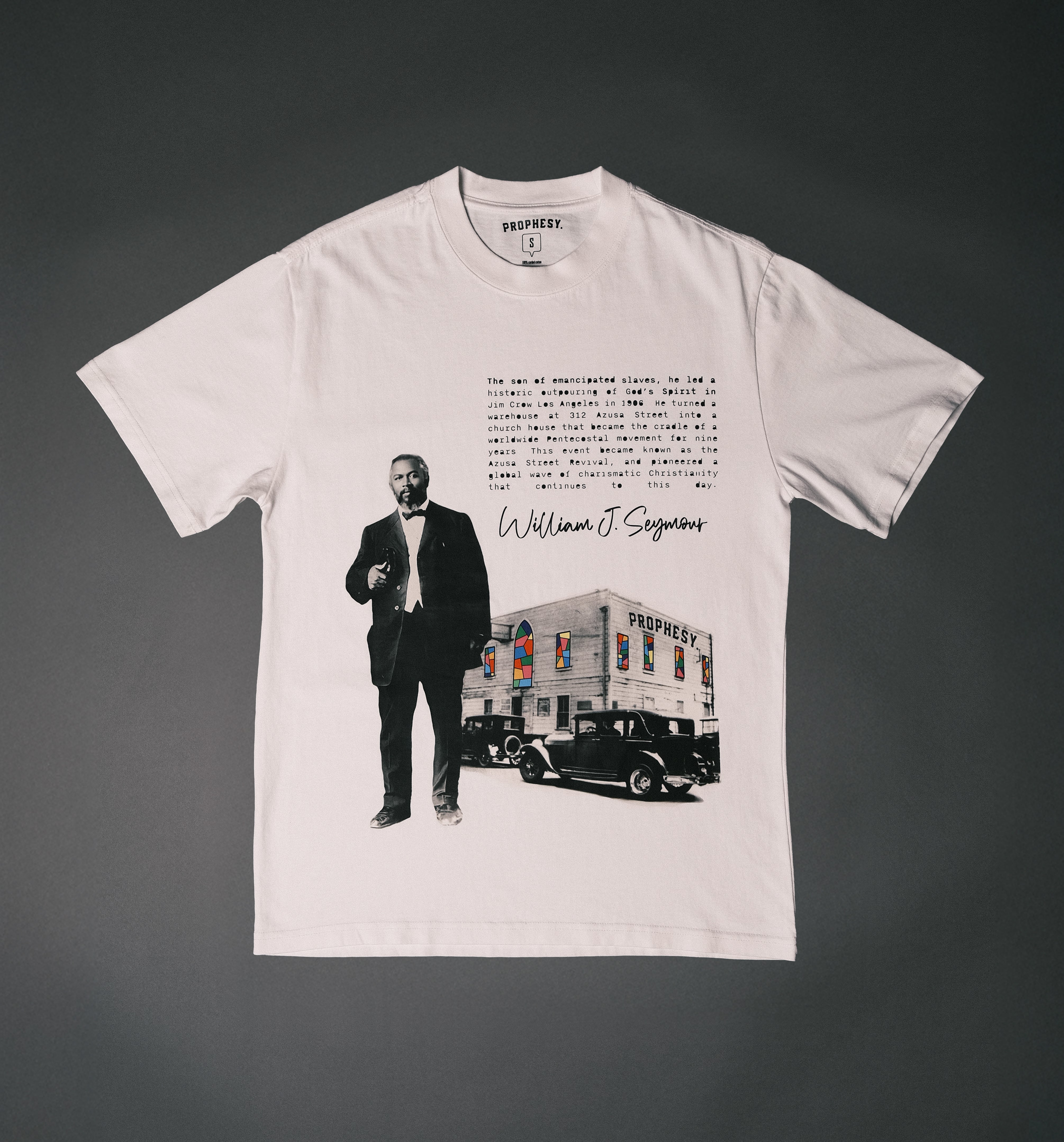 William J. Seymour Revivalist Tee w/ Stained Glass (“The OG”)