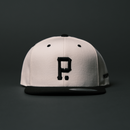 Two-Tone Wool Blend SnapBack Crown | Natural/Black