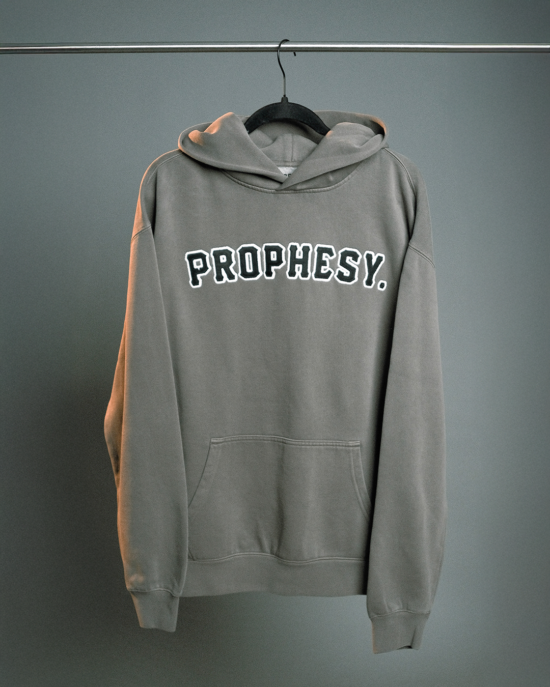 Twill Embroidered Logo Hoodie