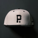 Two-Tone Wool Blend SnapBack Crown | Natural/Black