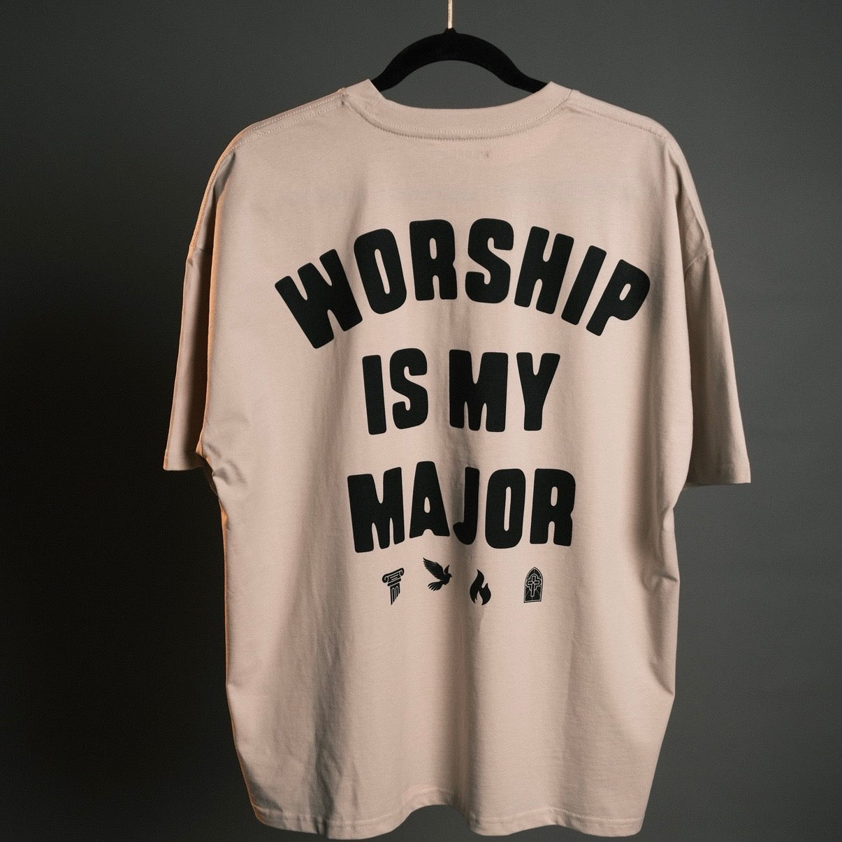 Worship is My Major Oversized Tee