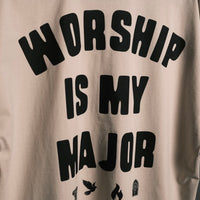Worship is My Major Oversized Tee